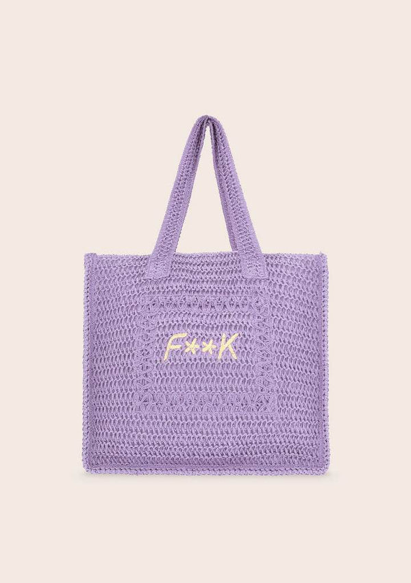 Tote Summer Bag F**K Lilla