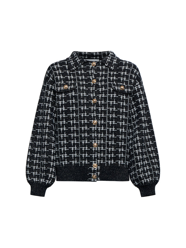 Cardigan con struttura intrecciata e maniche voluminose SILVIAN HEACH