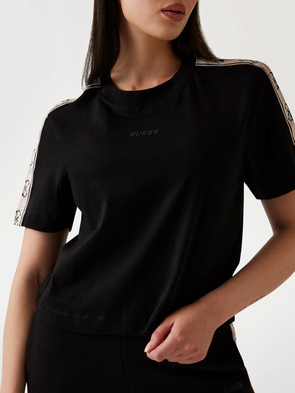 T-shirt maniche corte con logo laterale