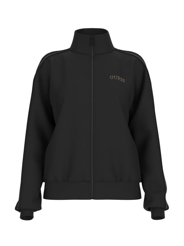 Felpa GUESS con zip e decorazioni