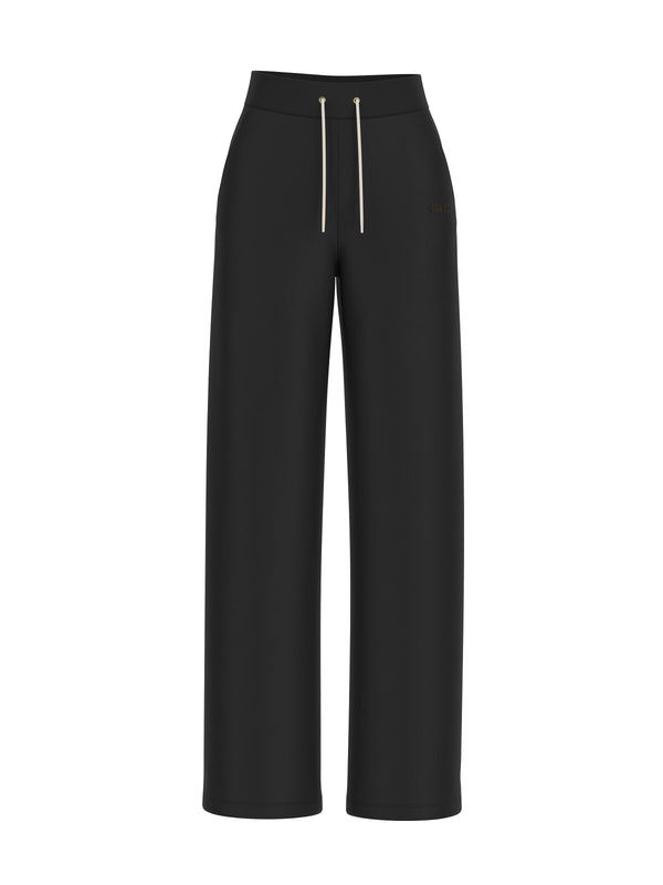 Pantalone tuta gamba larga GUESS in tessuto jacquard