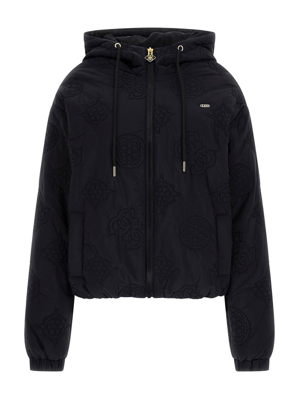 Giacca trapuntata con cappuccio e ricami GUESS